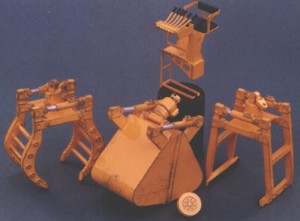 KFS 1/24 吊掛架Clam Shell Bucke
